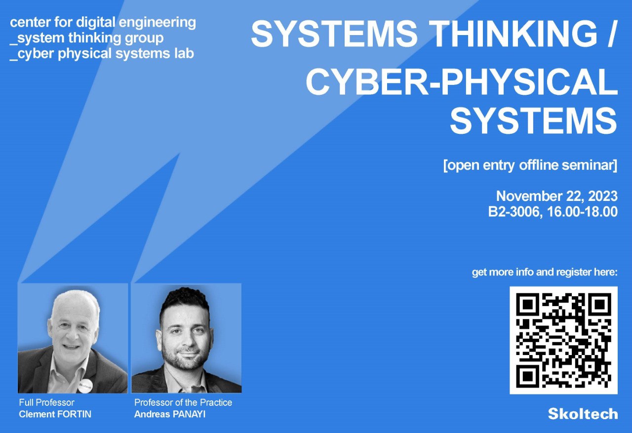 This Wednesday CDE Seminars session will be hosted by System Thinking Group and Cyber-Physical Systems Lab!